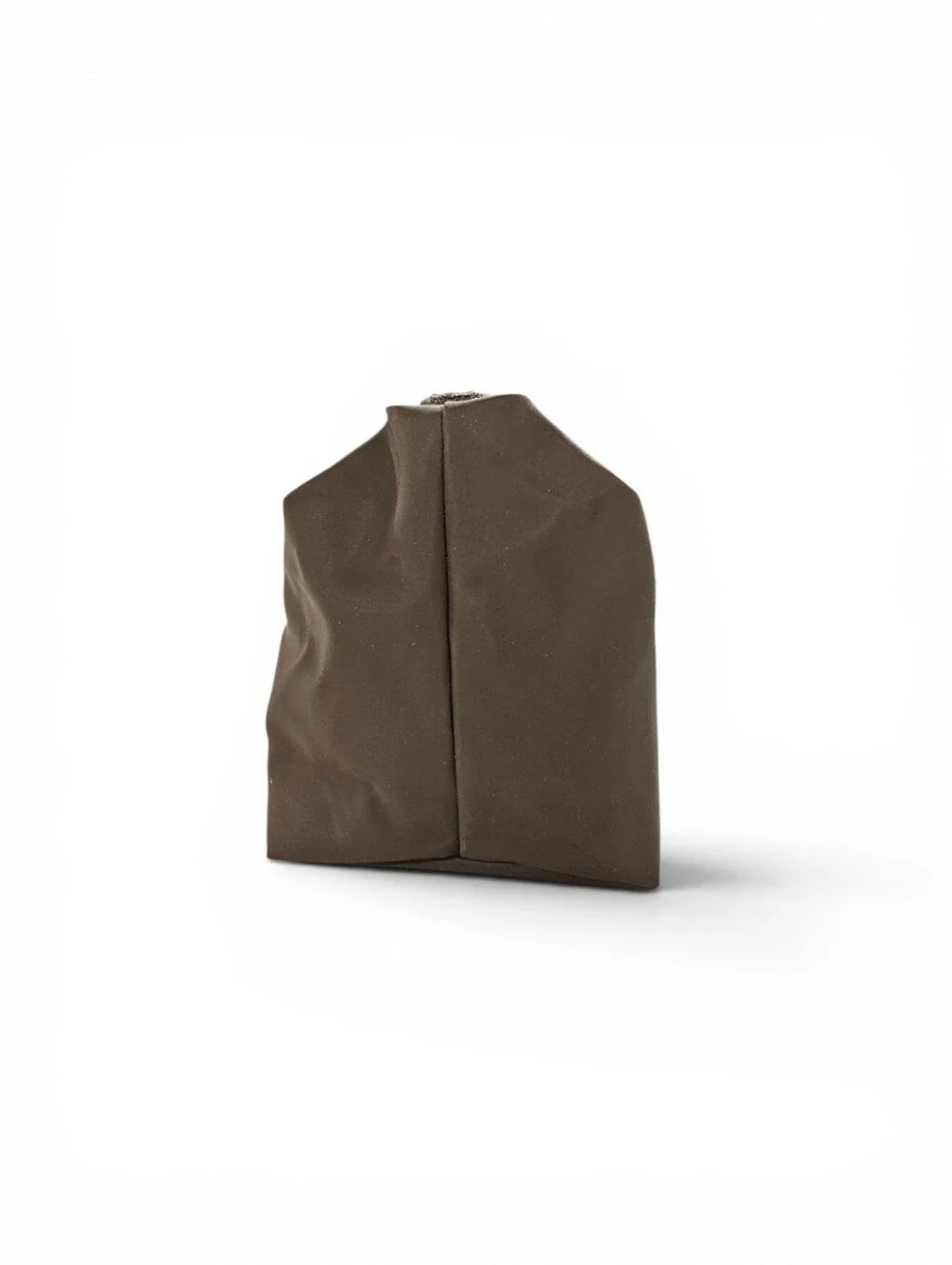 Fendi Pequin Nylon Vanity Bag In Brown Stripe With Gold Hardware